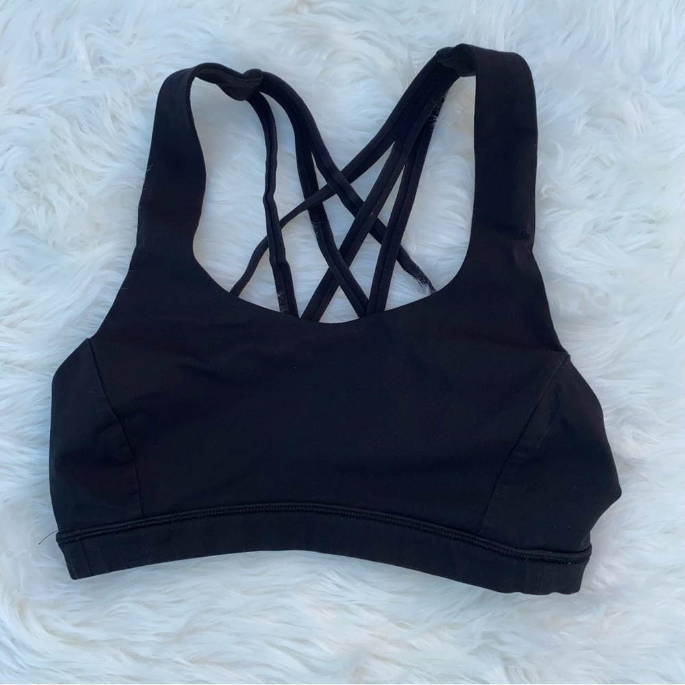 lululemon athletica Black Strappy Sports Bra